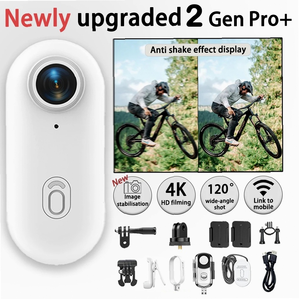 Outdoor Adventure Images - Waterdichte 4K Action Camera Helmbevestigingsset voor