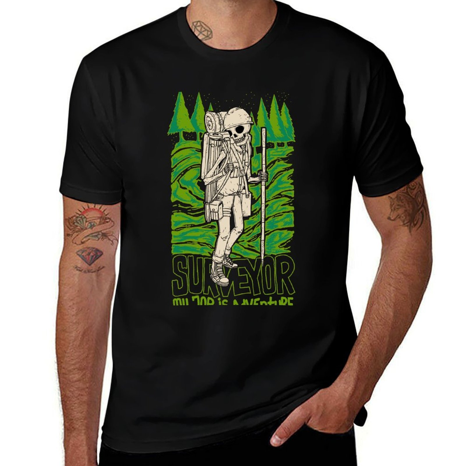 Outdoor Adventure Jobs - MIJN BEROEDELING IS AVONTUUR T-shirt Sun