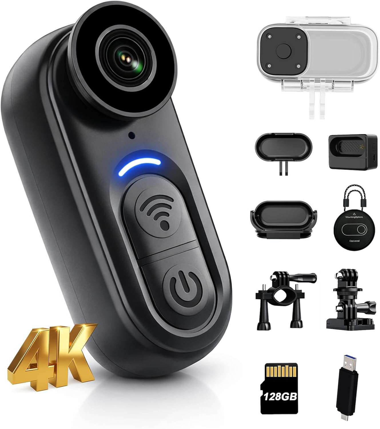 Outdoor Adventure Images - 4K compacte bodycamera met 6-assige beeldstabilisatie,