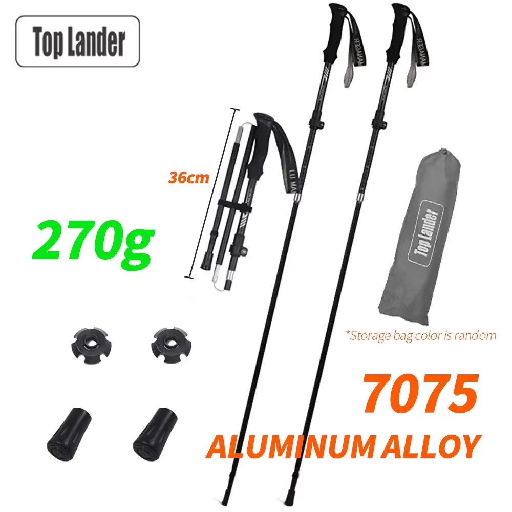 Opvouwbare trekkingstok 7075 a - Trekking Pole Carbon recensie en prijs