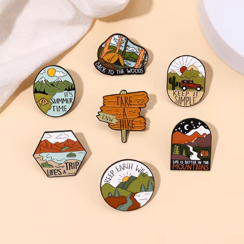 Outdoor Avontuur Emaille Pins  - Outdoor Adventure Friends recensie en prijs