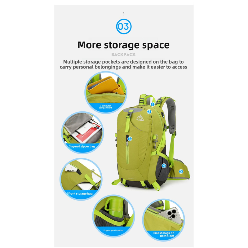 AZELA 36-55L Wandelrugzak Grot - Outdoor Adventure And Travel recensie en prijs